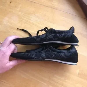 Coach Shoes Coach Neala Black Mesh Sneakers Womens Size 65